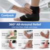 Comfpack Ankle Ice Pack Wrap for Swelling, Reusable Foot Ice Pack Wrap, Hot & Cold Therapy Compression Sleeve for Plantar Fasciitis Relief, Achilles Tendonitis, Sprain, Heel Pain, Sprained view 2