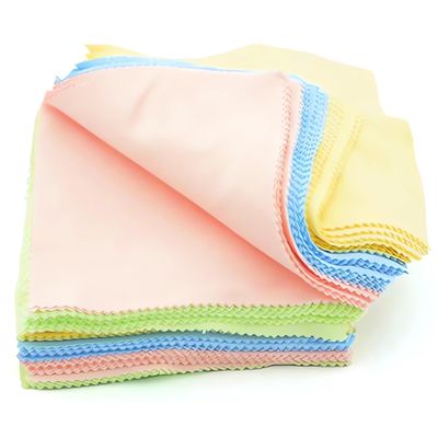 BREVELTION 500pcs Microfiber Cleaning Cloth for Glasses Camera Lenses Computer Screens Spectacles