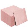 50 Pieces 3-ply Light Pink Cocktail Napkins Beverage Napkins Dessert Napkins Disposable Paper Napkins for Wedding Birthday Party Paper Dinner Napkins view 1