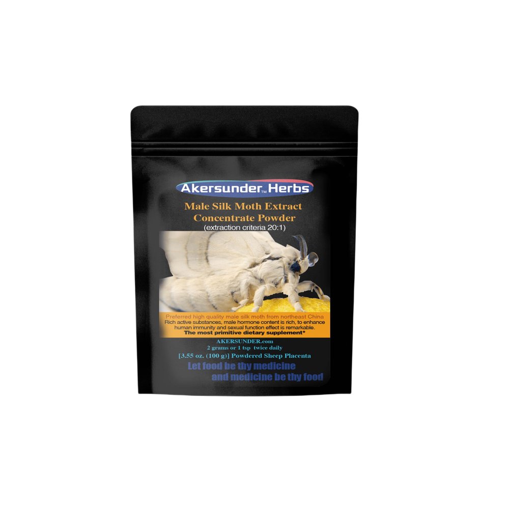 Pure Male Silk Moth Extract MothExtract Powder 100 Grams. Bombyx Mori Masculus, Organic Certified