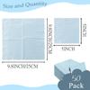 50 Pieces 3-ply Baby Blue Cocktail Napkins Beverage Napkins Dessert Napkins Disposable Paper Napkins for Wedding Birthday Party Paper Dinner Napkins view 2