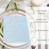 50 Pieces 3-ply Baby Blue Cocktail Napkins Beverage Napkins Dessert Napkins Disposable Paper Napkins for Wedding Birthday Party Paper Dinner Napkins view 4