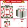 100pcs Christmas Guest Napkins 3 Ply Holiday Disposable Paper Pack Christmas balls Paper Luncheon Dinner Hand Napkins Beverage Disposable Napkin for Xmas Party view 2