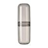 VALINK Travel Toothbrush Cup Case,Toothbrush Holder with Cover, Transparent Toothbrush Holder for Travel Camping Home School Business Trip Bathroom (22x7cm) Grey view 1