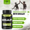 1500mg Shilajit Capsules Extract 5:1 - Immune System, Energy Production, Brain Health & Overall Well-Being Support - 240 Capsules view 3