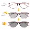 WInara Women Photochromic Sunglasses, Anti UV400 Presbyopia GlassesAnti Eyestrain Computer Eyeglasses Readers (Color : Champagne, Size : +1.25) view 4