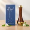 WITSOUL Double Cup kansa Wand face,Foot and Eye Massager/Unique Design - 2 in 1 Kansa/Two Different Sizes with Teak Wood Handle 1pcs view 1