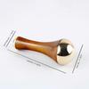 WITSOUL Double Cup kansa Wand face,Foot and Eye Massager/Unique Design - 2 in 1 Kansa/Two Different Sizes with Teak Wood Handle 1pcs view 3