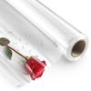PerkHomy Clear Cellophane Wrap Roll 16" x 100' 3 Mil Thick Cellophane For Gift Basket Treats Goodie Wrapping Craft Flower Bouquet Plastic (Clear, 100ft (16in Width)) view 1
