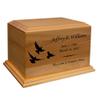 Mainely Urns Doves Diplomat Solid Cherry Hardwood Cremation Urn - Solid Wood Urn for Ashes - Made in The U.S.A. - 210 Cubic Inch Capacity view 1