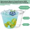 botogift [50 Pack] 9 oz Clear Plastic Cups, Disposable Crystal Drinking Cups, PET Plastic Party Cups for Wedding, Cocktail, Thanksgiving, Christmas Day view 3