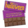 12 Pcs Halloween Candy Party Favors in Bulk Wrapped Belgian Chocolate Bars - Purple view 1