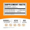 BulkSupplements.com Creatine Monohydrate Capsules - Micronized Creatine Pills - Gluten Free, 7 Capsules per Serving (5000mg), 420 Count (Pack of 1) view 2