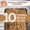 Grandy Organics Vanilla Cinnamon Granola, 10 Pound Bulk Bag, Certified Organic, Gluten Free, Non-GMO, Kosher, Plant Based Protein Granola view 4