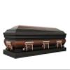 Overnight Caskets Legacy Metal Funeral Casket Bronze with Almond Velvet Interior - Premium 18-Gauge Steel - Fully Appointed Adult Casket - Coffin Featuring Velvet Interior Lining w/Pillow & Throw Set view 2