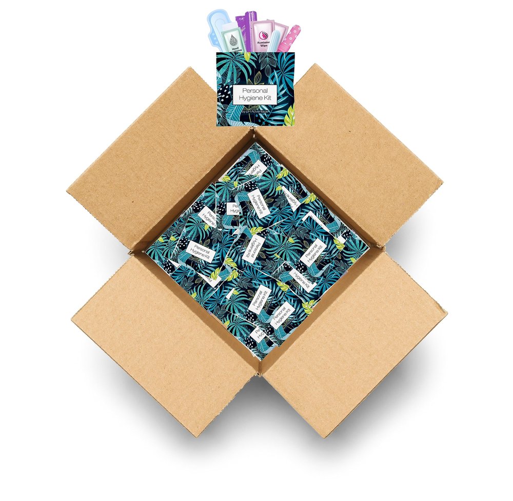Blue Forest Menstrual Kit All-in-One 50 Pack | Convenience on The Go | Period Kit Pack for Travelling, Tweens & Teenagers or just When Youre Out | Individually Wrapped Feminine Hygiene Product