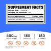 BulkSupplements.com Riboflavin Capsules - Vitamin B2 400 mg, Riboflavin 400mg - Essential B Vitamin, Gluten Free, 1 Capsule per Serving, 180 Capsules (Pack of 1) view 2
