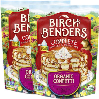 Birch Benders Organic Confetti Pancake and Waffles Mix, 14 oz (Pack of 2)
