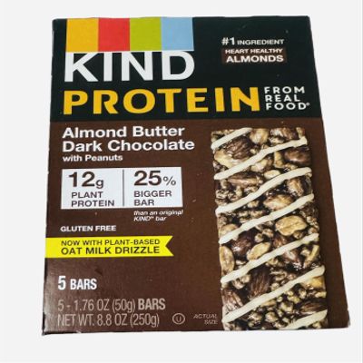 KIND Protein Bars, Almond Butter Dark Chocolate, 5 Bars (Pack of 1)