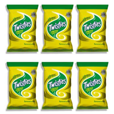 FIJI Twisties (Pack of 6 x 100g) Unique CHICKEN Poulet Flavor Snack, Crunchy Snacks From FIJI - FijiProducts.com