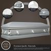 Overnight Caskets Spartan Collection Funeral Casket Silver with White Interior - 20 Gauge Steel - Fully Appointed Adult Casket - Coffin Featuring a Crepe Interior Lining with Pillow and Throw Set view 2