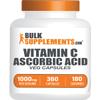 BulkSupplements.com Ascorbic Acid Capsules - Ascorbic Acid Vitamin C 1000mg, Vitamin C Supplement - Vegan & Gluten Free, 2 Capsules per Serving, 360 Count (Pack of 1) view 1