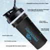Protein Shaker 20oz Large Shaker Bottle Perfect for Workout Supplements, Protein powder, Sports drinks, BCAA'S, Meal Replacement, BPA Free, for Fitness Enthusiasts Athletes - Black view 3
