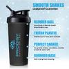 Protein Shaker 20oz Large Shaker Bottle Perfect for Workout Supplements, Protein powder, Sports drinks, BCAA'S, Meal Replacement, BPA Free, for Fitness Enthusiasts Athletes - Black view 4