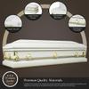 Overnight Caskets Spartan Collection Funeral Casket White with White Interior - 20 Gauge Steel - Fully Appointed Adult Casket - Coffin Featuring a Crepe Interior Lining with Pillow and Throw Set view 2