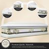 Overnight Caskets Last Supper Metal Funeral Casket with White Crepe Interior - 20 Gauge Steel - Fully Appointed Adult Casket - Coffin Featuring Crepe Interior Lining with Pillow and Throw Set view 2