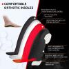 (220+lbs) Plantar Fasciitis Strong Arch Support Insoles for Men Women - Orthotic Inserts Insoles High Arch for Arch Pain, Flat Feet - Boot Work Shoe Insole - Heavy Duty Support Pain Relief, Black, M view 2