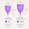 EcoBlossom Reusable Menstrual Cup and Case - The Most Reliable Medical Grade Silicone Period Cups - Comfortably use for 12 Hours (Small (Pack of 2), Round Stem & Case) view 2
