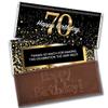 36 Pcs 70th Birthday Candy Party Favors in Bulk Wrapped Belgian Chocolate Bars view 1