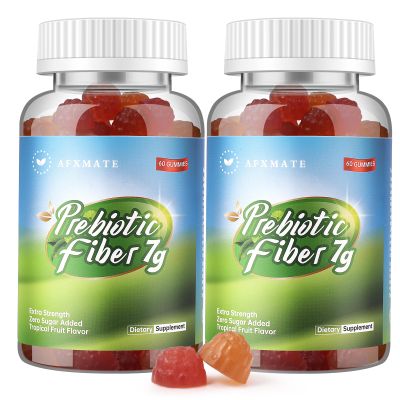 AFXMATE Fiber Supplement Gummies for Adult, 7 g Fiber Sugar Free Vegan & Gluten Free - Digestive Health, Regularity Support 120 Count