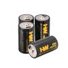 HW Rechargeable D Batteries 4 Pack, 7500mWh Long Lasting Lithium D Cell Batteries, 4 in 1 USB-C Charge Cable Fast Charger, Over 1000 Cycles Lithium Batteries Size D for Flashlight,Camping Light view 1