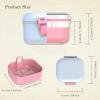 BVN Leak-Proof Denture Case - Premium Denture Cup for Soaking & Cleaning, Portable Travel Retainer Case with Strainer Basket, Ideal for Mouth Guards & False Teeth view 3