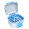 BVN Denture Bath Case, Leak-Proof Retainer Cleaning Case with Rinsing Basket, Portable Mouth Guard Container for Soaking & Storage, Travel False Teeth Box view 1