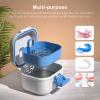 BVN Denture Bath Case, Leak-Proof Retainer Cleaning Case with Rinsing Basket, Portable Mouth Guard Container for Soaking & Storage, Travel False Teeth Box view 2