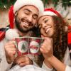 200 Pcs Christmas Disposable Paper Cups with Handle 8 oz Buffalo Plaid Christmas Disposable Coffee Cocoa Hot Chocolate Cups Drinkware Beverage Tea for Xmas Party Hot Chocolate Supplies Decoration view 4