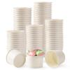 Belinlen 200 Count 4 oz Paper Ice Cream Cups Frozen Yogurt Cup Dessert Bowls Frozen Dessert Supplies(White) view 1