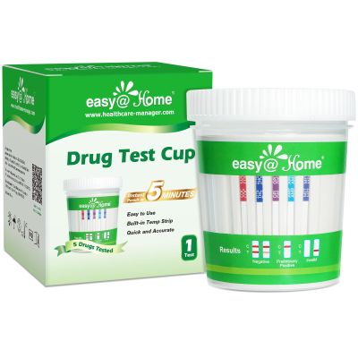 Easy@Home 5 Panel Drug Test Cup, at Home Urine Drug Test Kit, 1 Pack