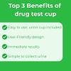 Easy@Home 5 Panel Drug Test Cup, at Home Urine Drug Test Kit, 1 Pack view 2