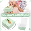 Crtiin 8 Pack Gift Boxes Set 8 x 8 x 4 Inch Green Paper Bridesmaid Proposal Gifts Box with Lids for Presents Wedding Bridal Valentine's Day Easter Mother's Day Birthday Gift Packaging Party Favors view 3