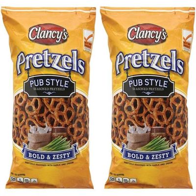 Clancy's Pub Style Seasoned Pretzels | 12 oz, (2-pack, 24 oz total)