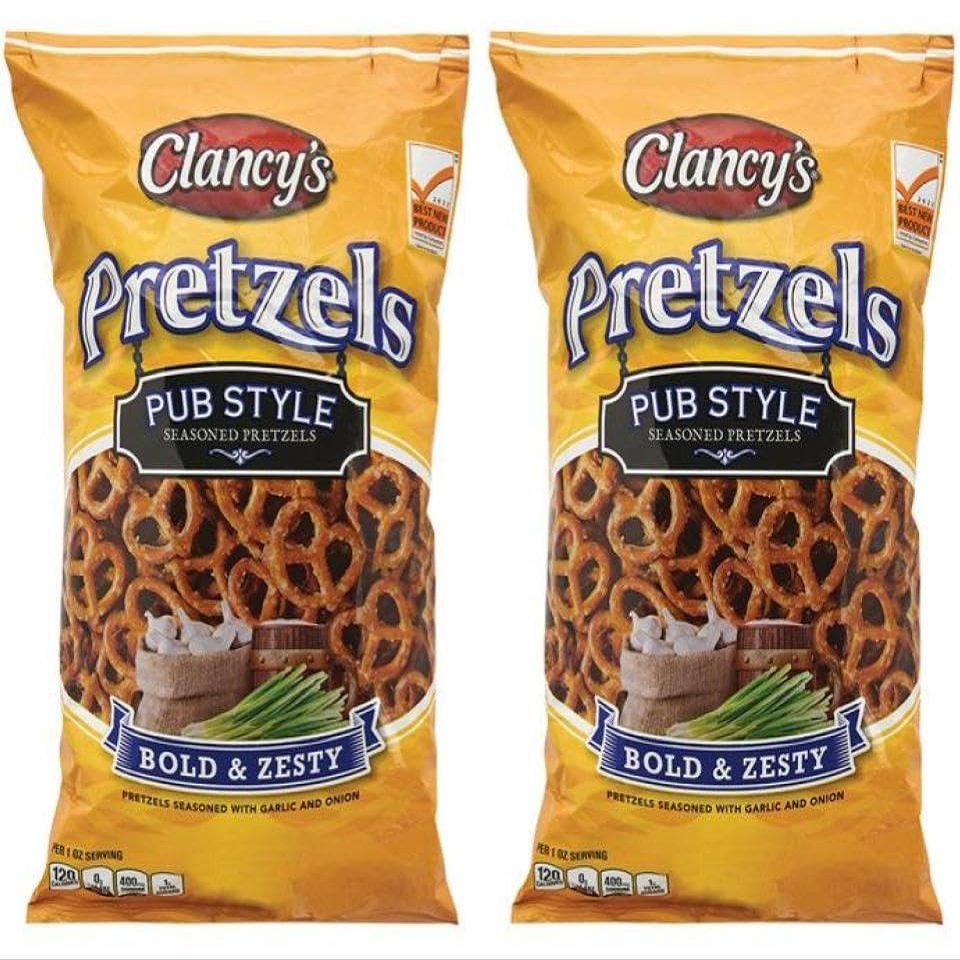 Clancy's Pub Style Seasoned Pretzels | 12 oz, (2-pack, 24 oz total)