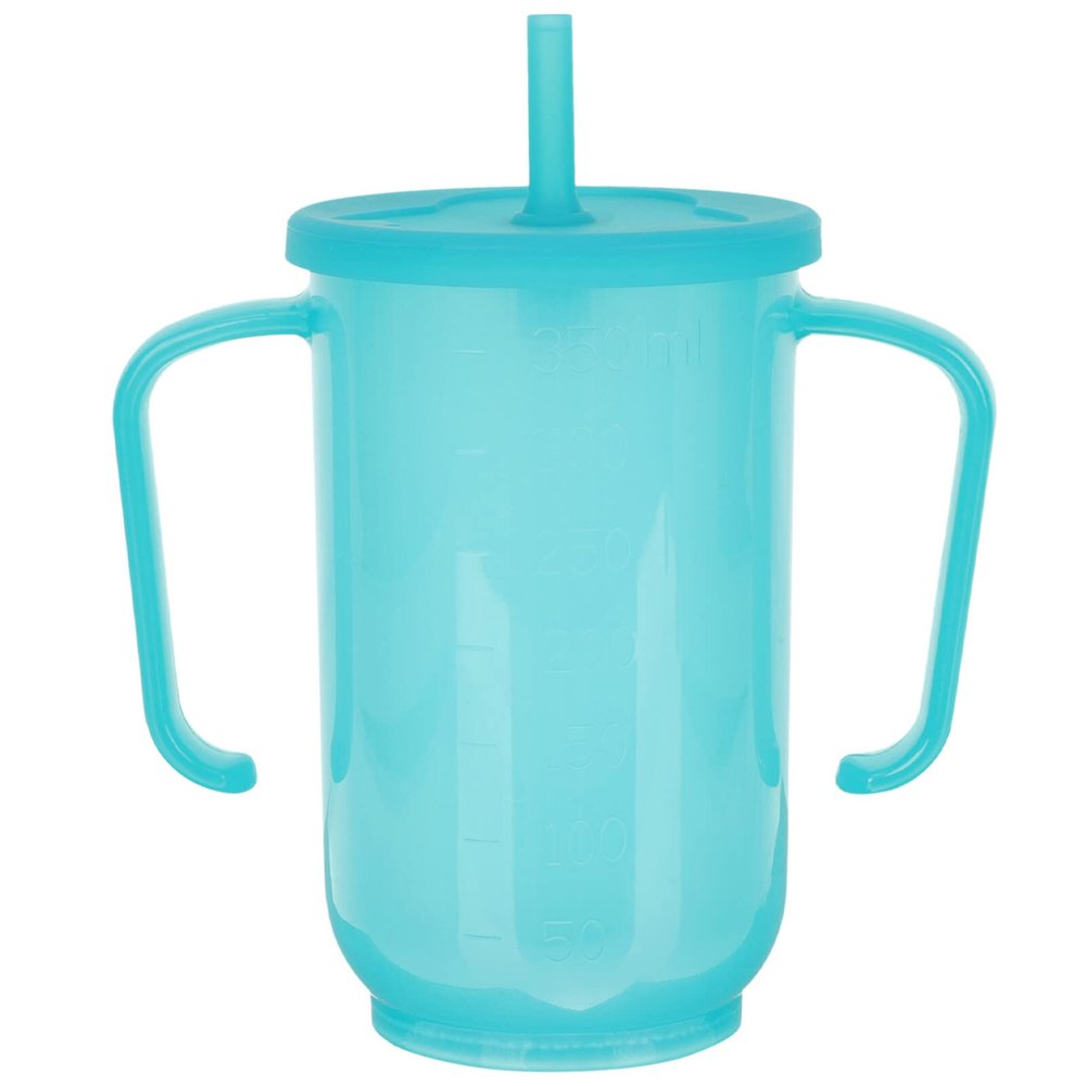iplusmile Adult Sippy Cups for Elderly, No Spill Sippy Cup with 2 Handles, Elderly Drinking Straw Cups for Adults Hospital Disabled