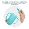 iplusmile Adult Sippy Cups for Elderly, No Spill Sippy Cup with 2 Handles, Elderly Drinking Straw Cups for Adults Hospital Disabled view 3
