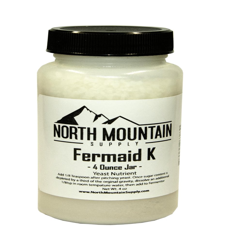 North Mountain Supply Fermaid K Yeast Nutrient - for Beer and Wine Homebrewing - 4oz Jar
