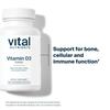 Vital Nutrients Vitamin D 5000 IU - Vitamin D3 Supplement - Healthy Bones, Teeth, Muscles*- Cellular & Immune Function - Calcium Absorption - Gluten, Dairy and Soy Free - 180 Capsules view 3