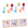 ABOOFAN 60pcs Balloon Cake Picks Adorable Cupcake Toppers for Birthday Party Decorations Light Weight and Easy to Insert for Celebrating Style view 3